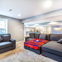 Basement Furniture - Carpet and Couches