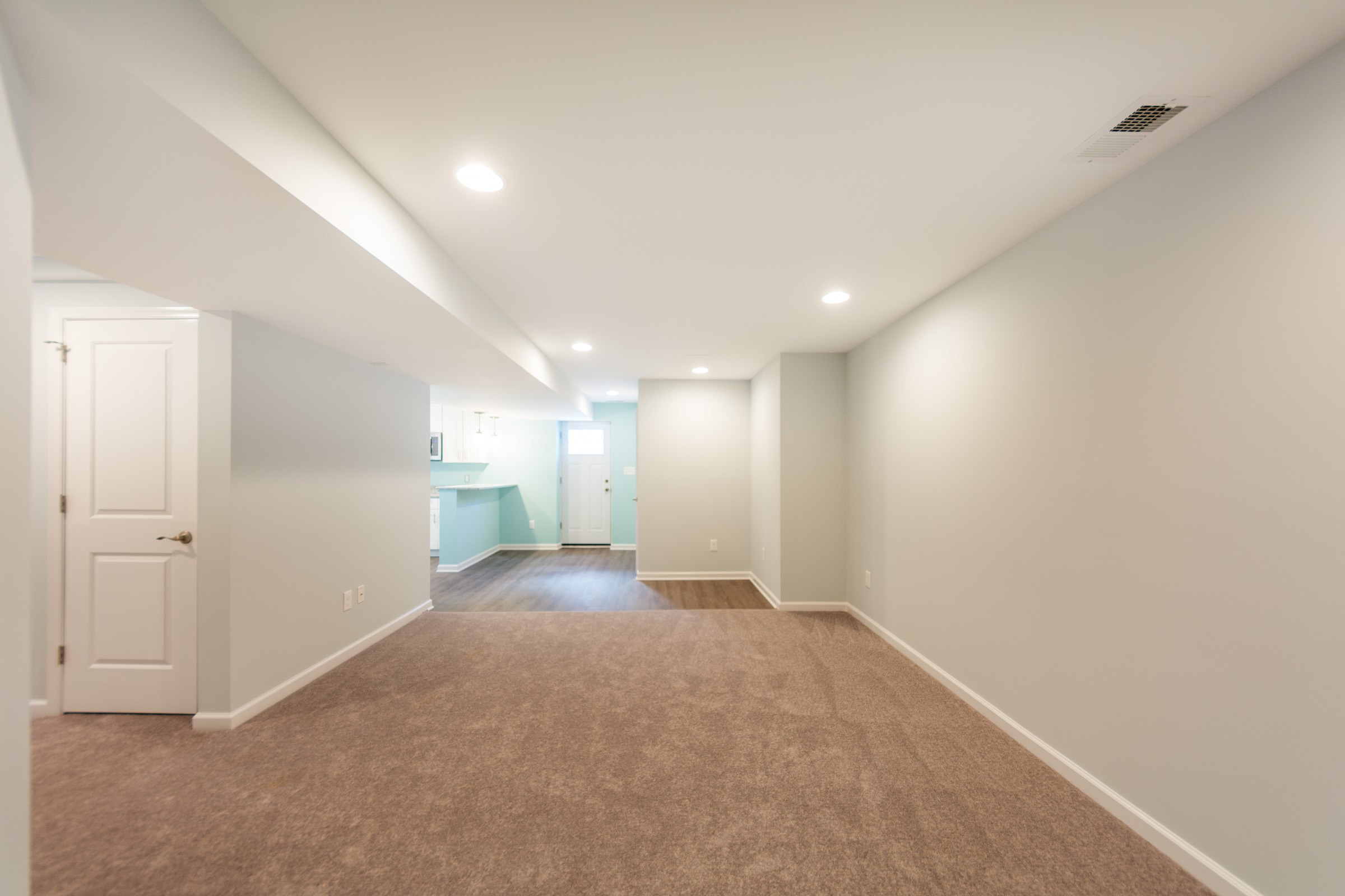 Basement Remodeling - LVT, Kitchenette, and Small Bathroom