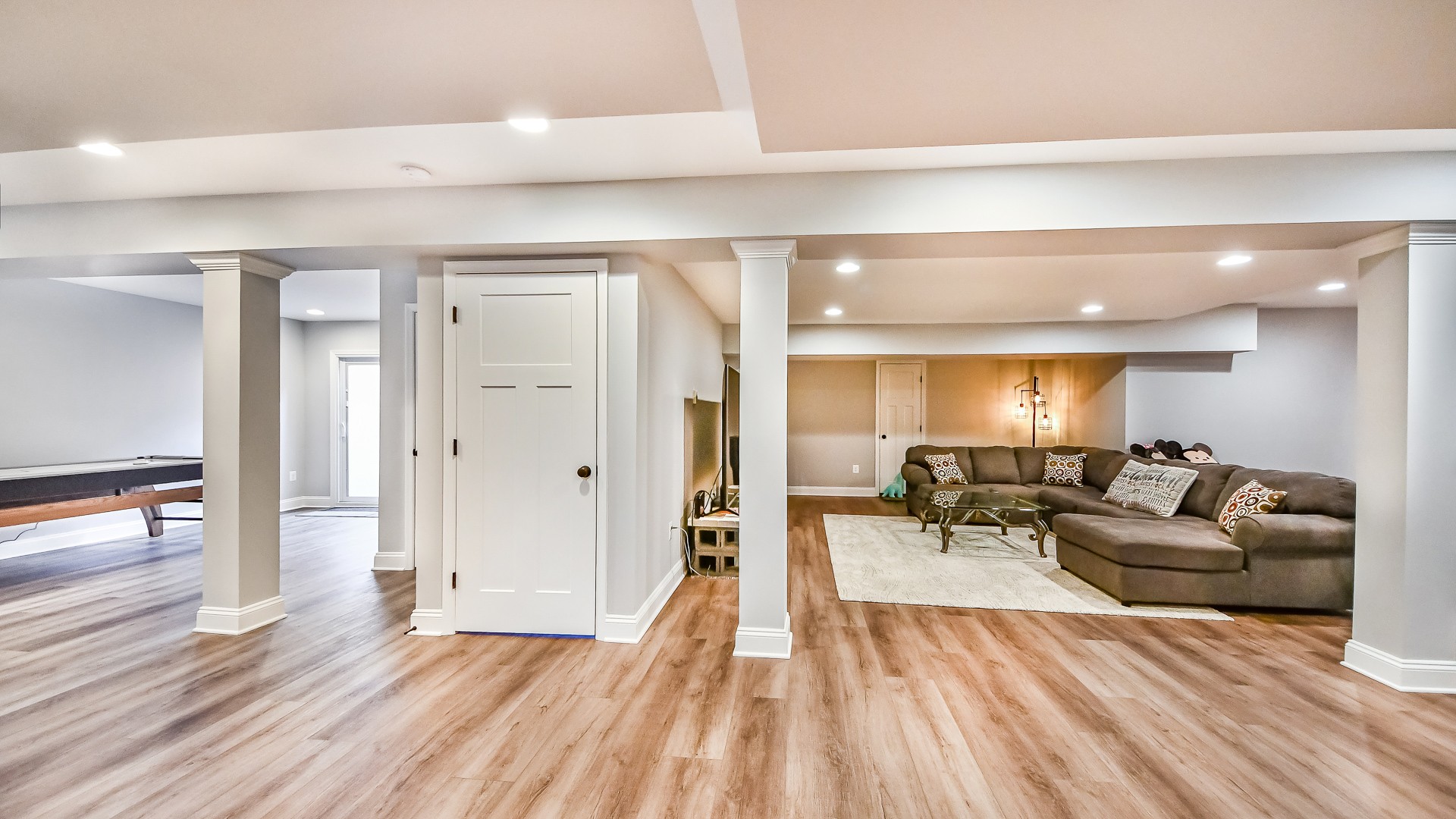 Walmart Basements Relax in a Spacious Basement Remodel