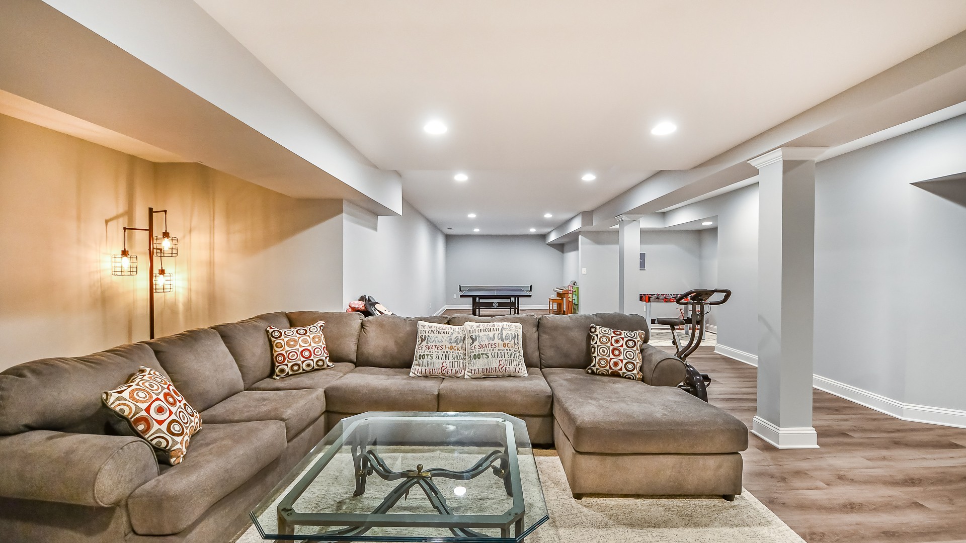 Relax in a Spacious Basement Remodel Ellicott City
