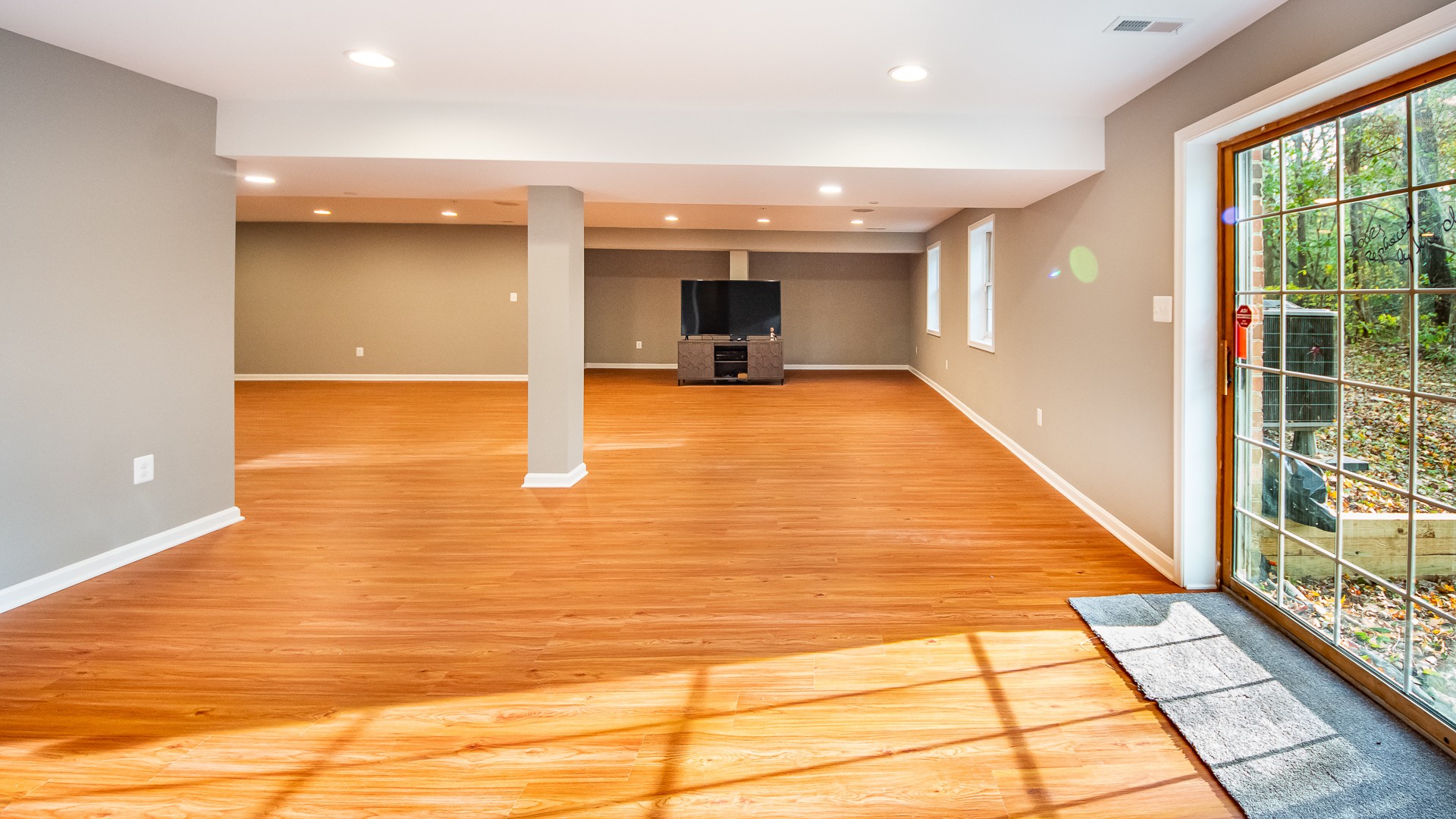 Finished Basement with Wetbar and Cinema Room in Bowie, MD