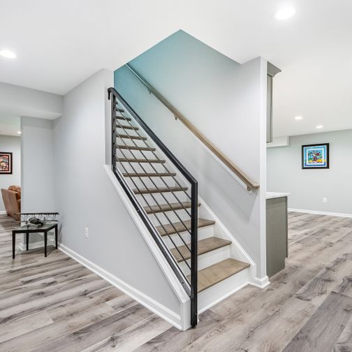 Stairsteps Stairsandrailing for your basement BasementRemodeling