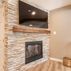Basement remodel with a cozy family room and wet bar, Kensington, MD