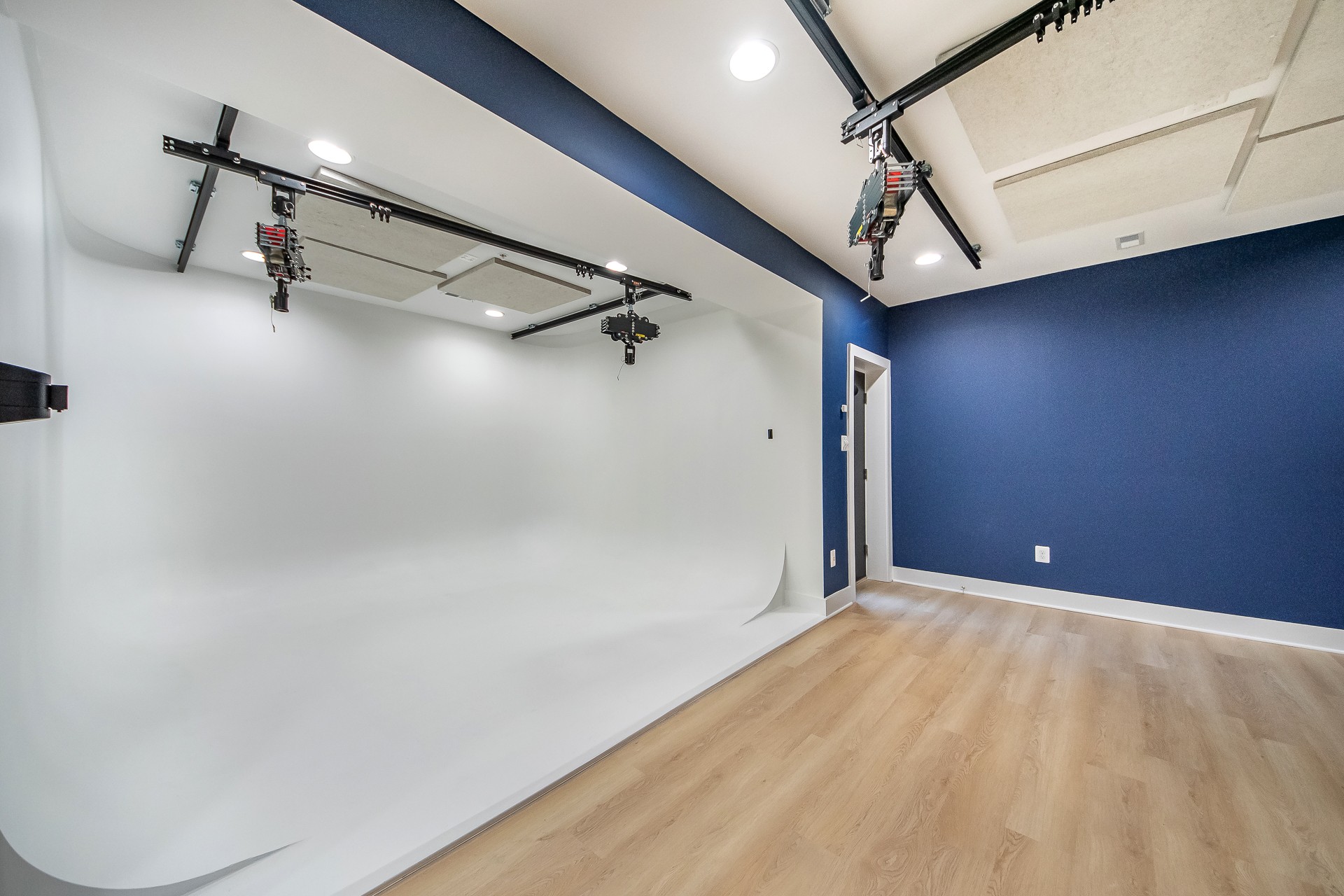 Basement remodel converted into a recording studio