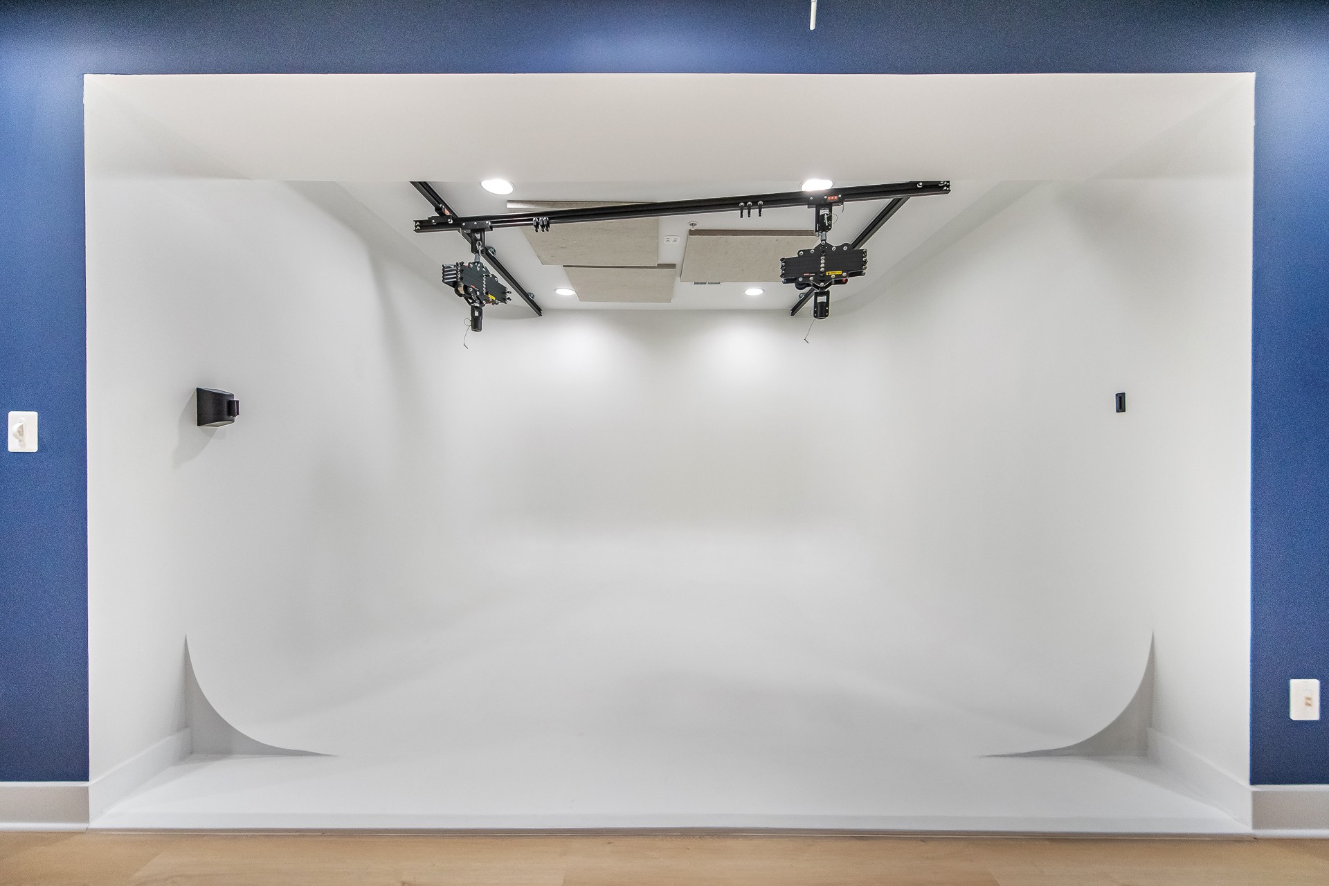 Basement remodel converted into a recording studio