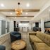 Modern Basement Remodel with Wet Bar, Fireplace, and Gym