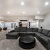 Modern Basement Remodel with Wet Bar, Fireplace, and Gym