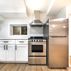 Chic Industrial Basement with Exposed Brick and Contemporary Kitchen