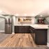 Spacious Basement Remodel with Modern Wet Bar and Entertainment Area 