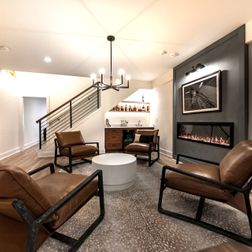 Contemporary and Functional Basement Remodel