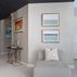 Sophisticated basement retreat with a marble-topped bar and a moody stone fireplace in Lutherville, MD, Lutherville, MD