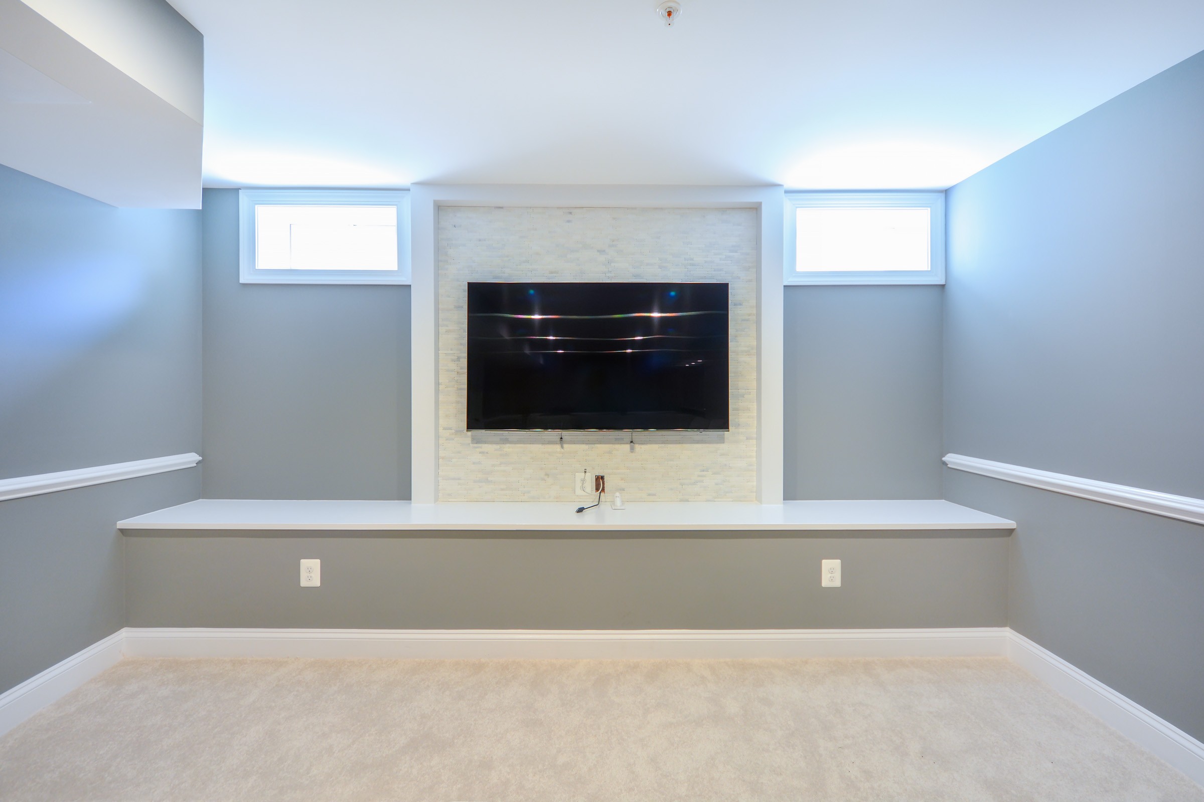 Basement Finishing - Room for Ping Pong, Kitchen and a Half bath