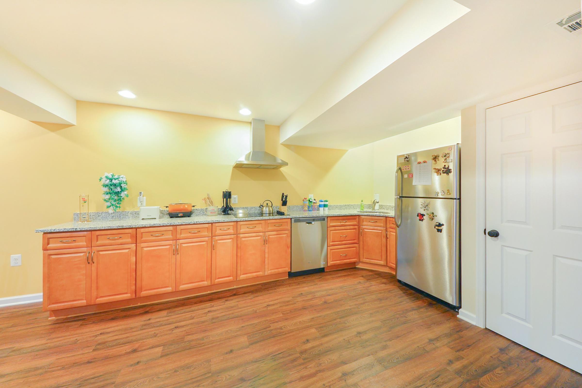 Basement Finishing Project - Large Family Room with a Kitchenette 