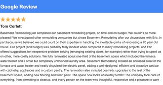 Tom Corlett's testimonial
