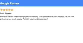 Sara Nguyen's testimonial